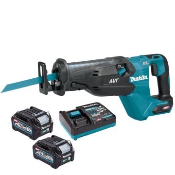 Makita JR002GD201 40v Max XGT Cordless Brushless Reciprocating Saw Inc 2x 2.5Ah Batts
