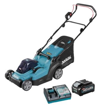 Makita LM003GM103 40v XGT 38cm Cordless Lawn Mower Inc 1x 4.0Ah Battery