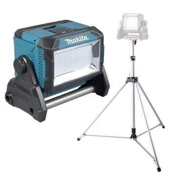 Makita ML009G 18v LXT / 40v Max XGT Cordless LED Work Light Body Only + GM00002378 Tripod