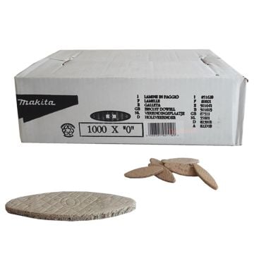Makita P-08838 Size 0 Biscuits For Jointers x1000 Pcs