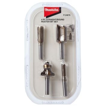 Makita P-24876 1/4" Inch Router Cutter Set x4 Pcs (DRT50 / RT0700)
