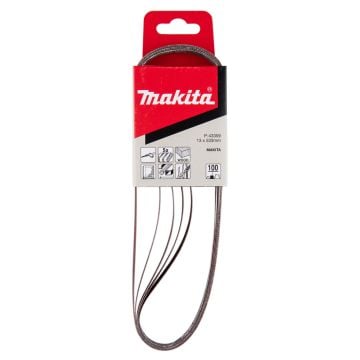 Makita P-43359 100 Grit Sanding Belts 13 x 533mm x5 Pcs 