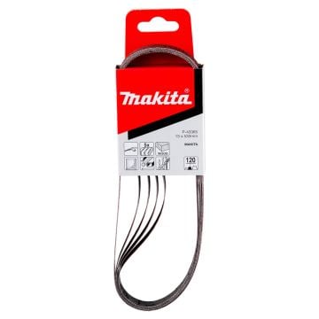 Makita P-43365 120 Grit Sanding Belts 13 x 533mm x5 Pcs 