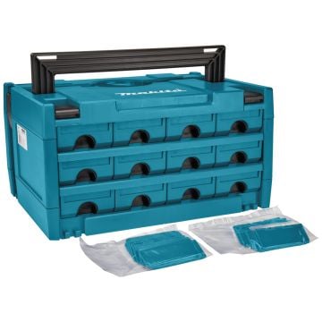 Makita P-84327 Makpac Connector Stacking Case Type 3 With 12 Drawers