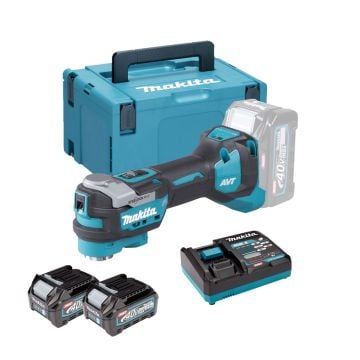 Makita TM001G201 40v Max XGT Brushless Starlock Max Multi Tool Inc 2x 2.5Ah Batts