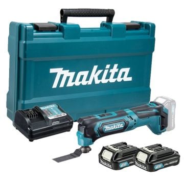 Makita TM30DWAE 10.8v / 12v Max CXT Slide Multi Cutter Tool Inc 2x 2.0Ah Batteries