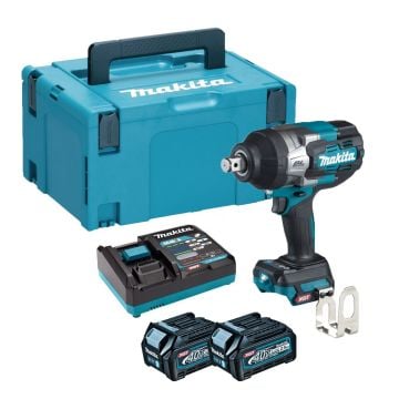 Makita TW001GD201 40v Max XGT Brushless Impact Wrench Inc 2x 2.5Ah Batts