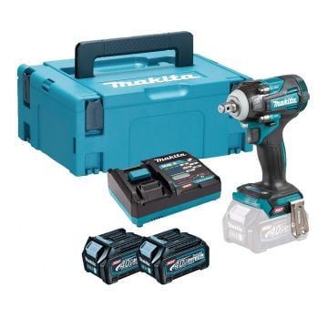 Makita TW004GD201 40v Max XGT 4-Speed Brushless Impact Wrench Inc 2x 2.5Ah Batts
