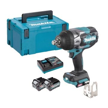 Makita TW007GD201 40v Max XGT Brushless 1/2" Impact Wrench Inc 2x 2.5Ah Batts