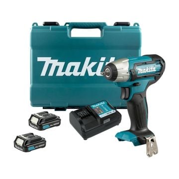 Makita TW060DWAE 12v Max CXT 1/4" Cordless Impact Wrench Inc 2x 2.0Ah Batts