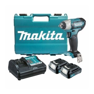 Makita TW140DWAE 10.8v CXT Slide 3/8" Impact Wrench inc 2x 2.0Ah Batts