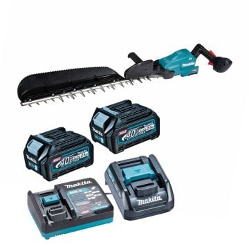 Makita UH013GD201 40v Max XGT 600mm Cordless Brushless Hedge Trimmer Inc 2x 2.5Ah Batts