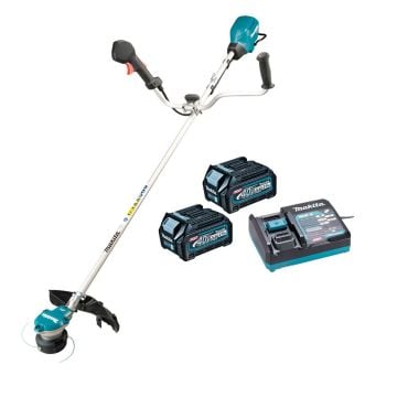 Makita UR002GD202 40v Max XGT Cordless Brushless Brush Cutter Inc 2x 2.5Ah Batts