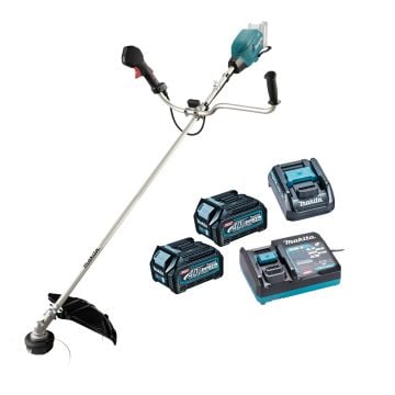 Makita UR006GD201 40v Max XGT Cordless Brushless Line Trimmer Inc 2x 2.5Ah Batts