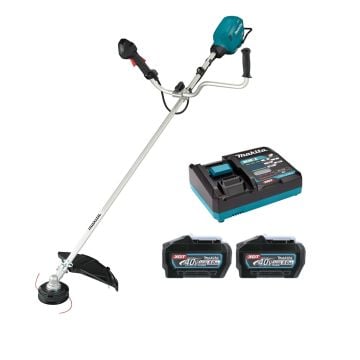 Makita UR013GT206 40v Max XGT Cordless Brushless Brush Cutter Inc 2x 5.0Ah Batts