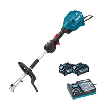Makita UX01GD202 40v Max XGT Brushless Split-Shaft Multi Tool Motor Inc 2x 2.5Ah Batts
