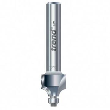 Trend MB/08X1/4TC Mini guided round over rad. 4.0mm x 12.7mm