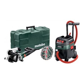 Metabo MFE 40 1900W Wall Chaser + ASR 35 M ACP 35L M-Class All Purpose Vacuum Bundle