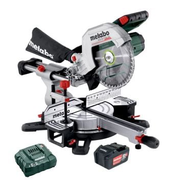 Metabo KGS 18 LTX BL 254 18v Brushless Mitre Saw 254mm Inc 1x 4.0Ah Battery
