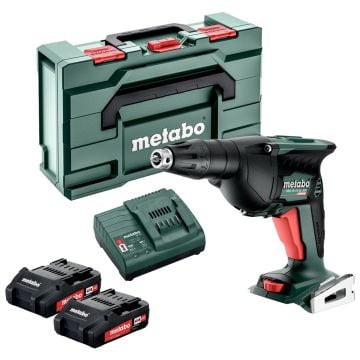 Metabo HBS 18 LTX BL 3000 Drywall Screwdriver Inc 2x 2.0Ah Batts
