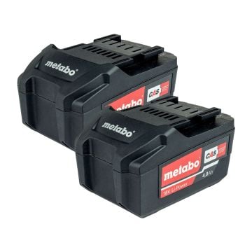 Metabo 625591000 18v Li-Power CAS 4.0Ah Li-Ion Battery Twin Pack