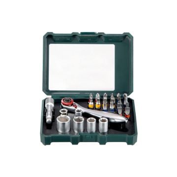 Metabo 626701000 Bit Box & Ratchet Set x26 Pcs