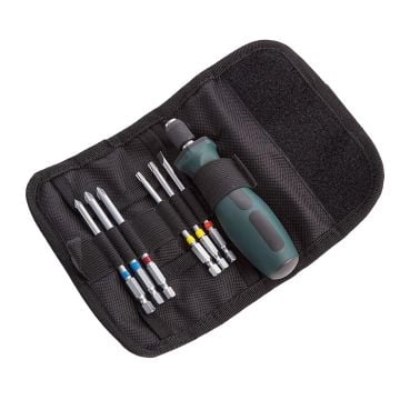 Metabo 626723000 x7 Piece Screwdriver Bit Set Roll-Up