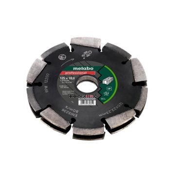 Metabo Dia-CD2 125mm 2R Professional UP Diamond Wall Chaser Blade for MFE40