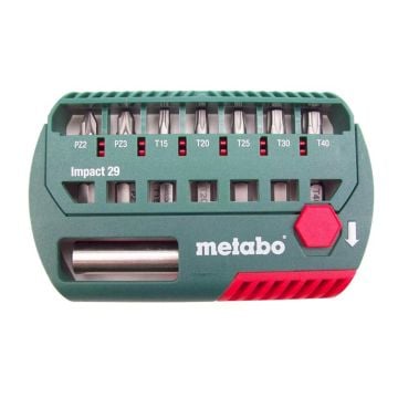 Metabo 628849000 29mm Pozi & Torx Impact Bit Box Set x8 Pcs