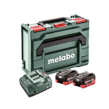 Metabo 685131000 18v Basic Set inc 2x 8.0Ah LiHD Batts, ASC 145 Charger & MetaBOX 145 Case