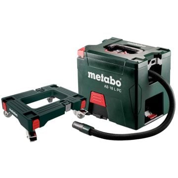 Metabo AS 18 L PC Cordless 7L L-Class MetaLoc Vacuum Body Only with Dolly Trolley