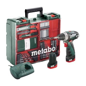 Metabo 600080880 Powermaxx BS 12v Cordless Drill/Screwdriver Inc 2x 2.0Ah Batteries