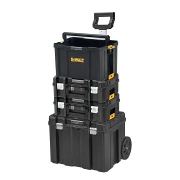DeWalt DWST1-75799K3 TSTAK Bundle Inc Storage Trolley, 2x Flat Top Suitcase & Tote
