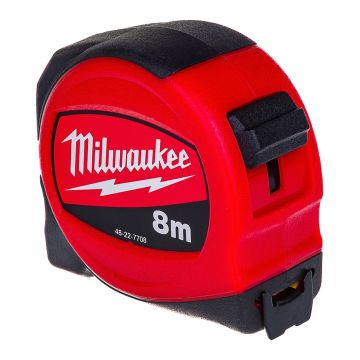 Milwaukee 48227708 Slimline Tape Measure S8/25 Metric Only 8m