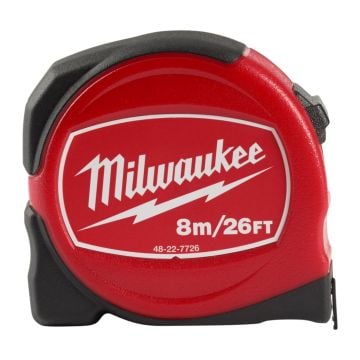 Milwaukee 48227726 Slimline Tape Measure S8-26/25 8m / 26ft