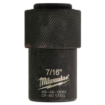 Milwaukee 48660061 1/2" Square To 7/16" Hex Adapter For 7/16" Self Feed / Impact Auger Bits