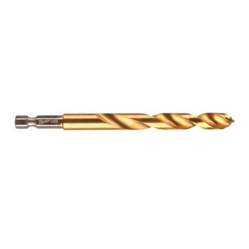 Milwaukee SHOCKWAVE Red Hex HSS-G Titanium Drill Bit 9mm x 117mm 48894721