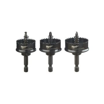 Milwaukee SHOCKWAVE Impact Duty Hole Saw Set x3 Pcs 49224800