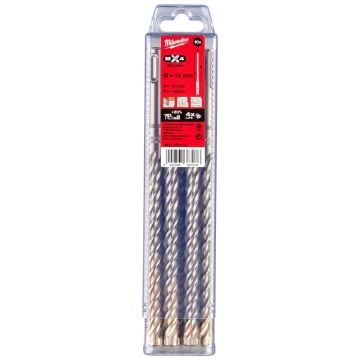 Milwaukee 4932352050 SDS+ MX4 Drill Bit Set 12mm x 210mm x10 Pcs
