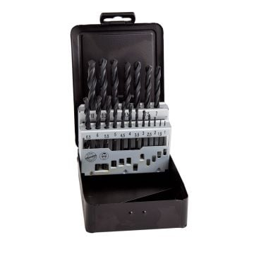 Milwaukee Metal Drill Bit Set HSS-R In Metal Case x19 Pcs 4932352468