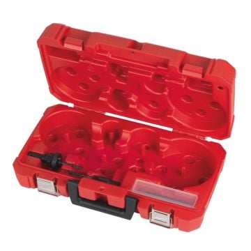 Milwaukee 4932430327 Hole Dozer Hole Saw Case Inc 4x Arbors & Pilot Drill Bits