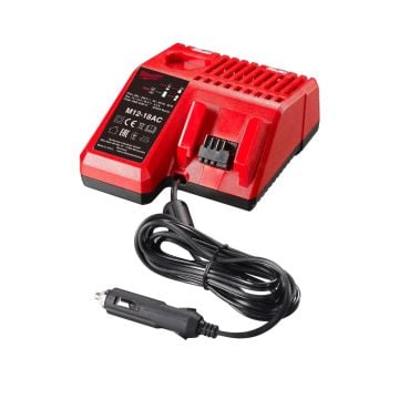 Milwaukee M12-M18 AC 12v - 18v REDLITHIUM Car Charger