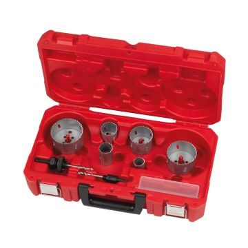 Milwaukee 4932464719 Contractor Bi-Metal Hole Saw Set x10 Pcs