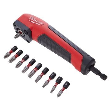 Milwaukee 4932471274 SHOCKWAVE Right Angle Attachment x11 Pcs
