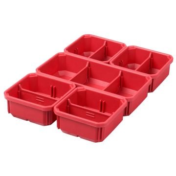 Milwaukee Detachable Bins For PACKOUT Slim Organiser & Slim Compact Orgainser x5 Pcs 4932478301