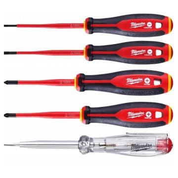 Milwaukee Tri-Lobe Slim Screwdriver Set x5 Pcs 4932478737