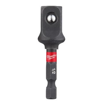 Milwaukee SHOCKWAVE Impact Duty 1/4" Hex To 1/2" Square Socket Adaptor 4932478803