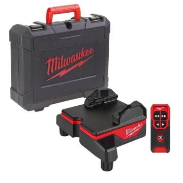 Milwaukee 4932479198 WLB-C Wireless Laser Alignment Base Inc 1x Remote & 5x AA Batts In Carry Case