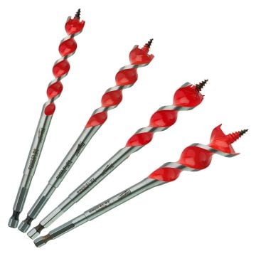 Milwaukee Speed Feed Self-Feeding Wood Drill Bit Set x4 Pcs 4932479477