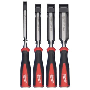 Milwaukee 4932479897 Beveled Edge Chisel Set x4 Pcs